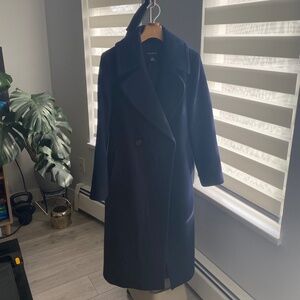 Club Monaco Daylina Wool Coat - Navy, medium